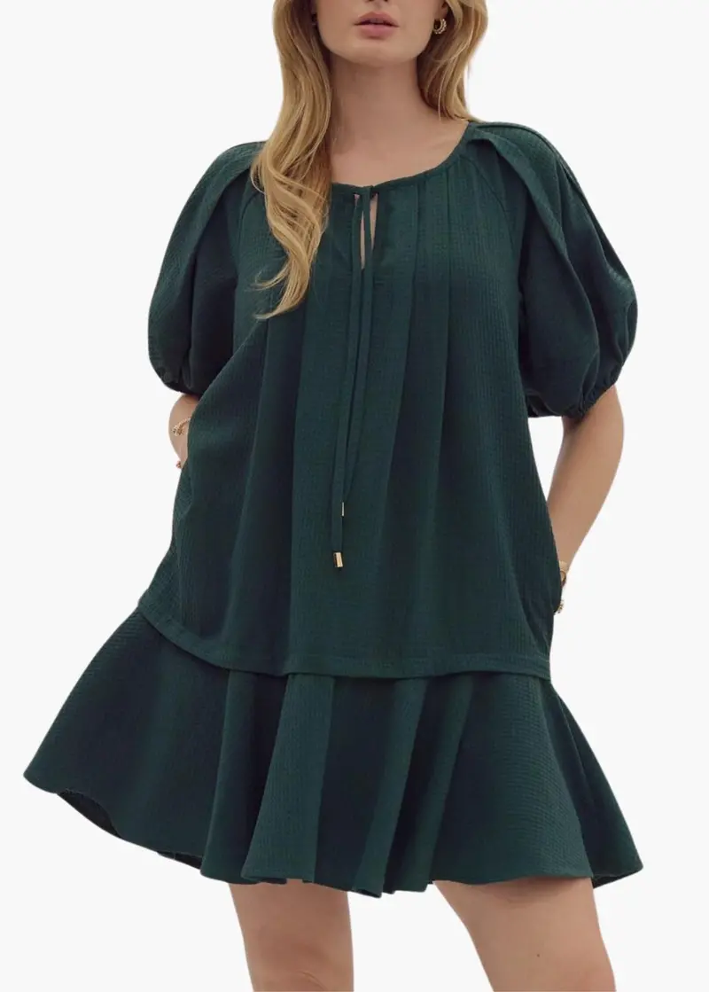 Madison Mini Dress In Forest 1