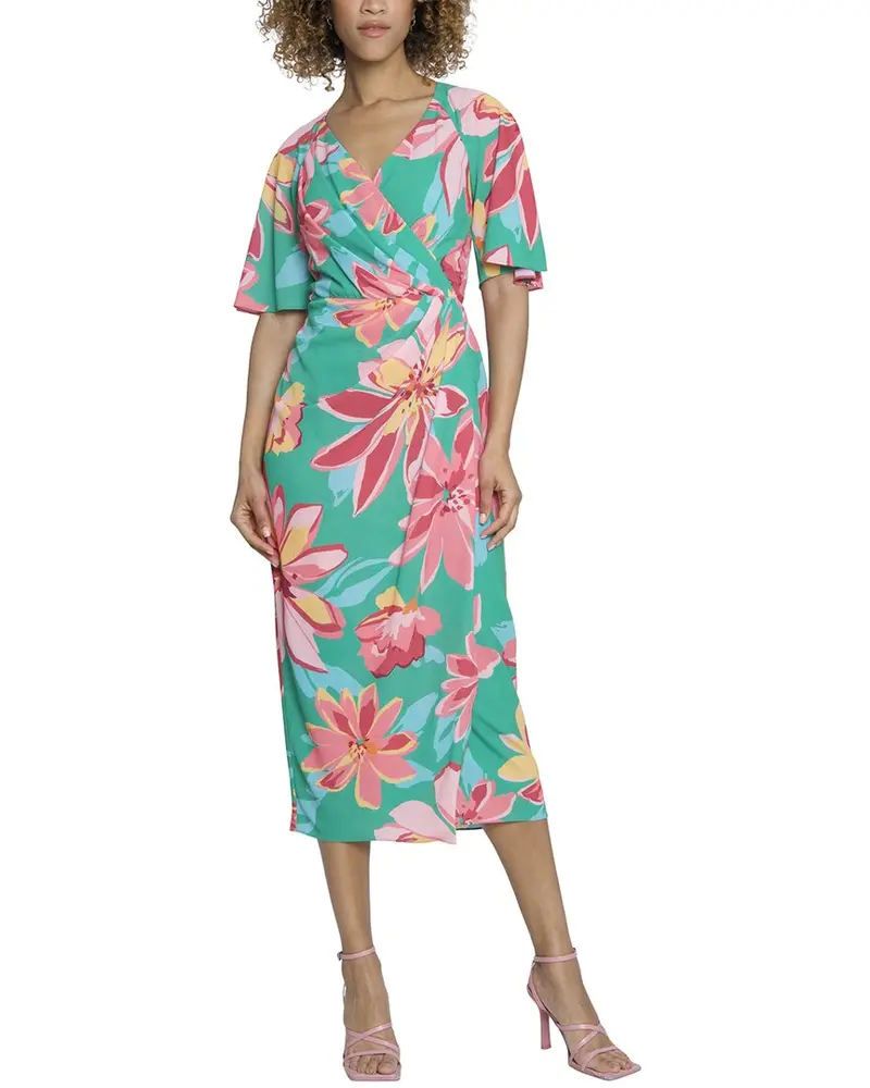 Maggy London Freesia Floral Midi Dress 1