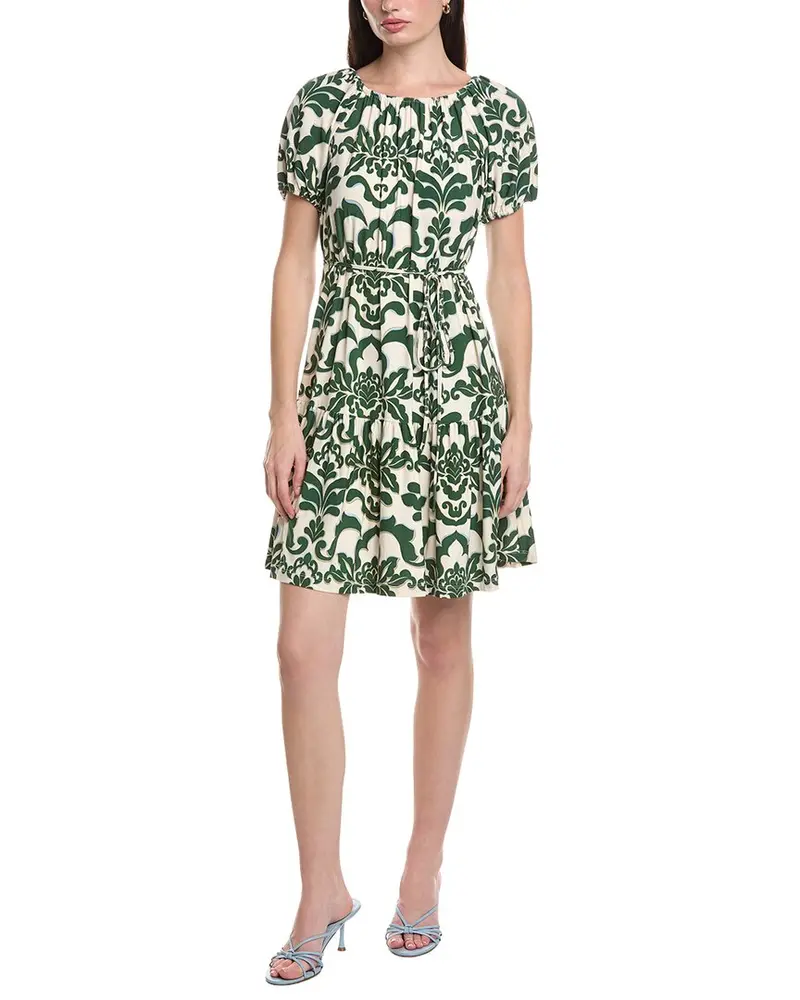 Maison Tara Printed Ity Mini Dress 1