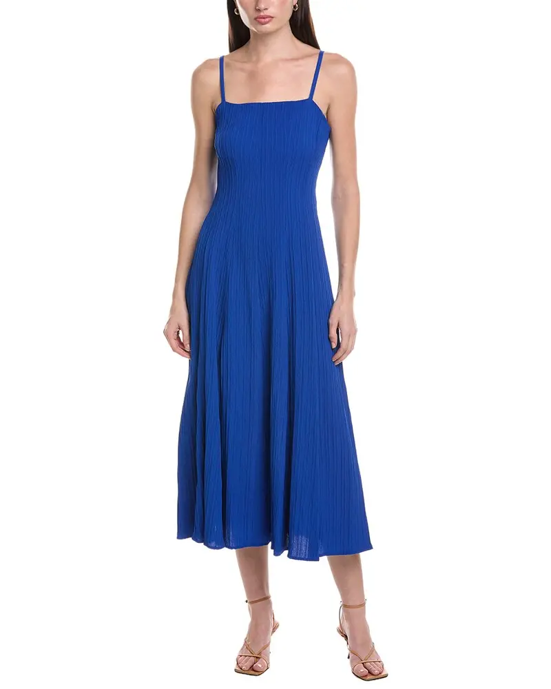 Maison Tara Variegated Stripe Midi Dress 1