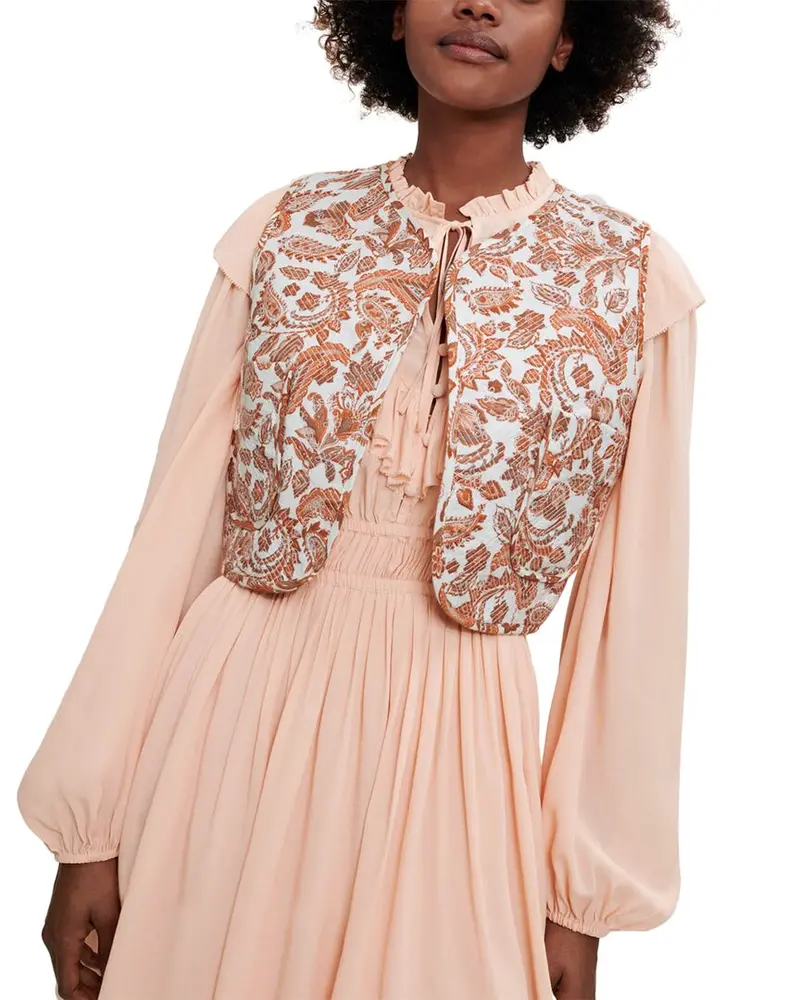 Maje Linen-Blend Suit Blazer 1