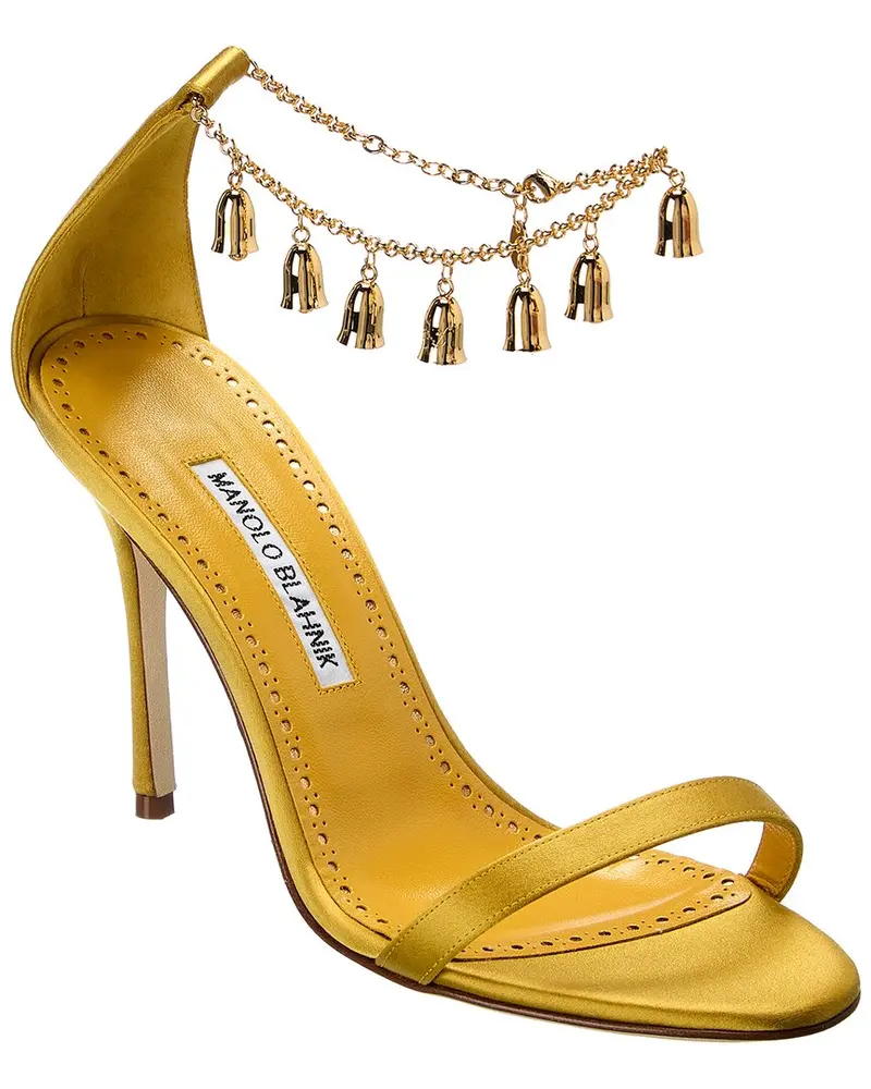 Manolo Blahnik Camanilla 110 Satin Sandal 1