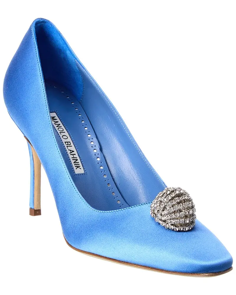 Manolo Blahnik Elbolita 90 Satin Pump 1