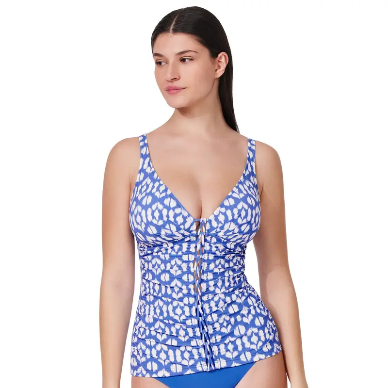 Mantra Braided V-Neck Tankini Top 1