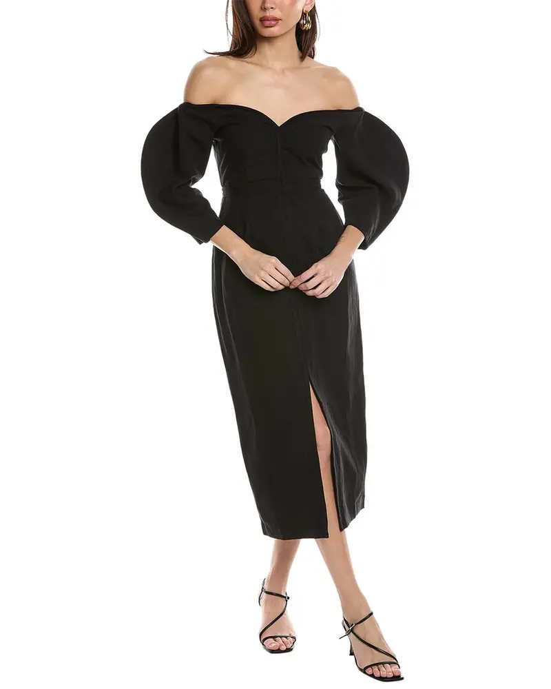 Mara Hoffman Leonara Linen-Blend Midi Dress 1