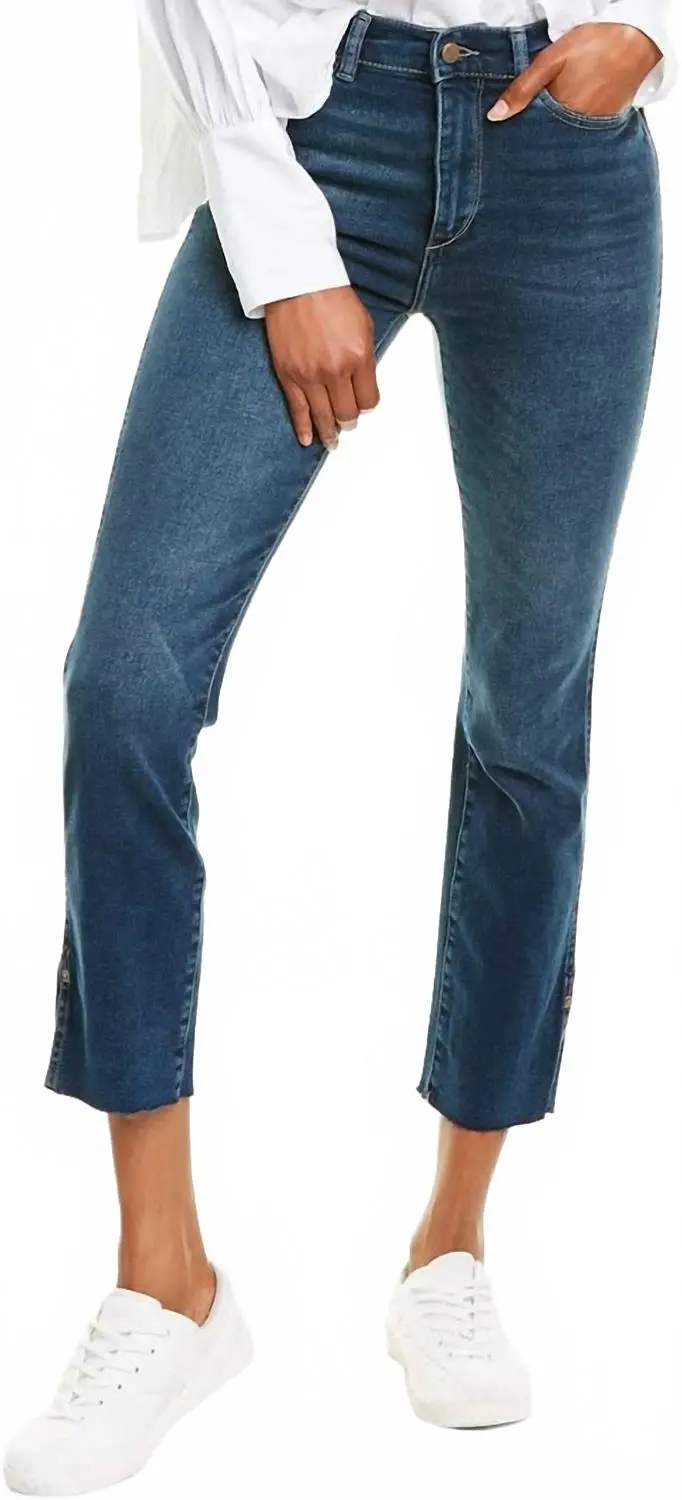 Mara Straight Leg Ankle Jeans In Roswell 1