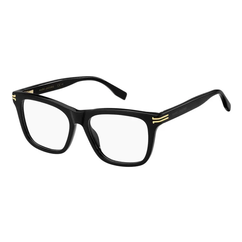 Marc Jacobs Eyeglasses Square Full Rim, Black Frame And Clear Demo Lenses Lens Mj1084080700 1