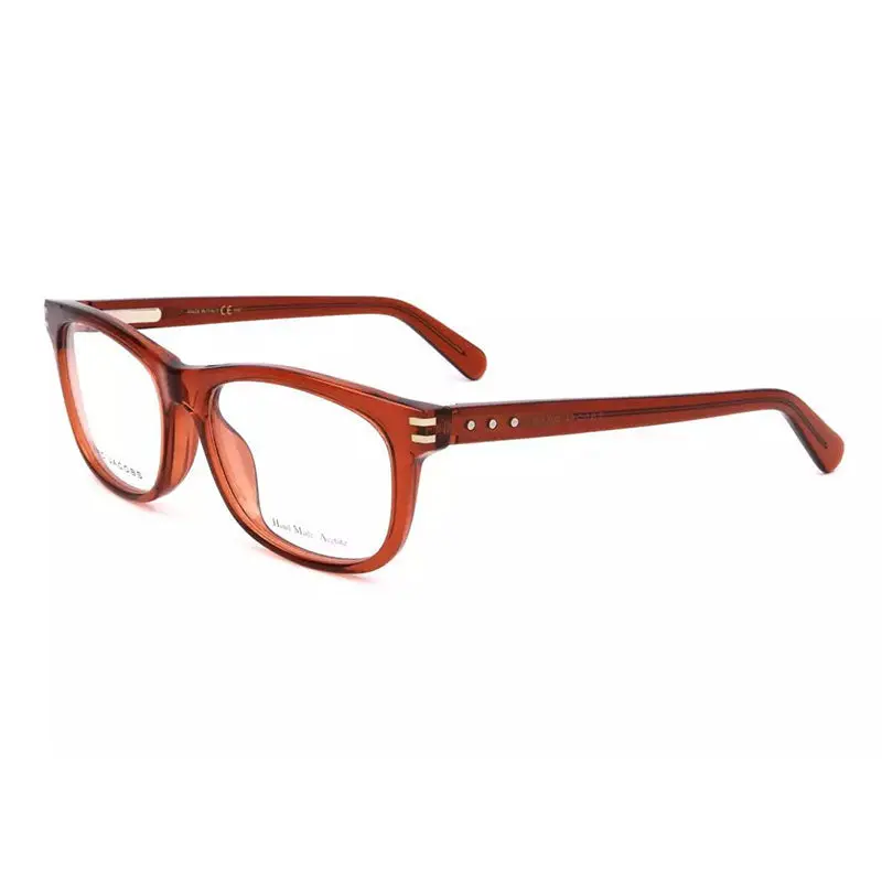Marc Jacobs Eyeglasses Square Full Rim, Transparent Red Orange Frame And Clear Demo Lenses Lens Mj583/Fxg0 1