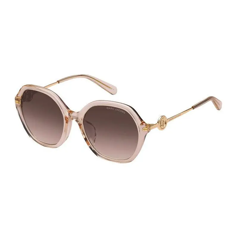 Marc Jacobs Sunglasses Square Full Rim, Transparent Brown Frame And Brown Gradient Lens Marc728/F/S035jha 1