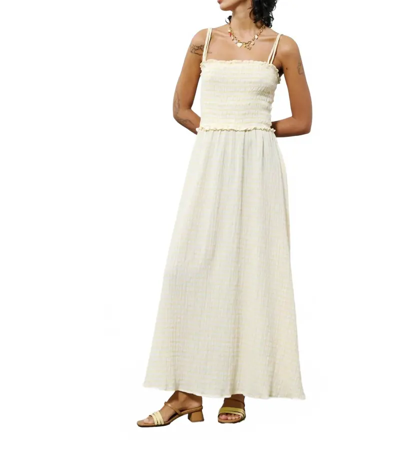 Marianne Backless Dress In Butter 1