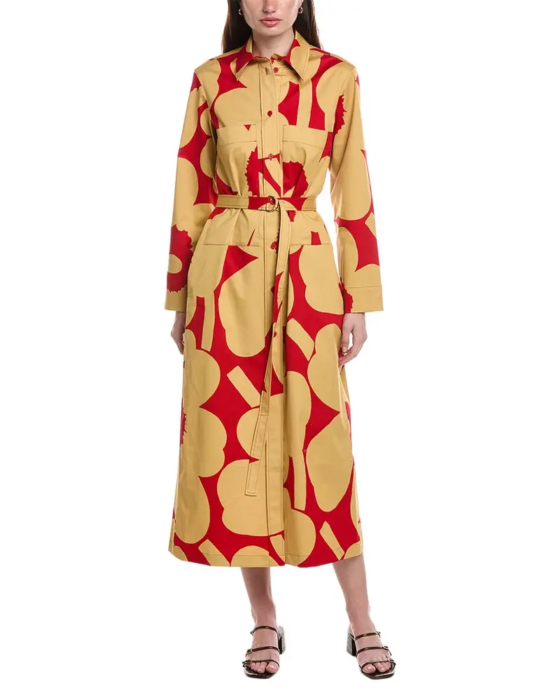 Marimekko Molla Unikko Button Front Maxi Dress 1