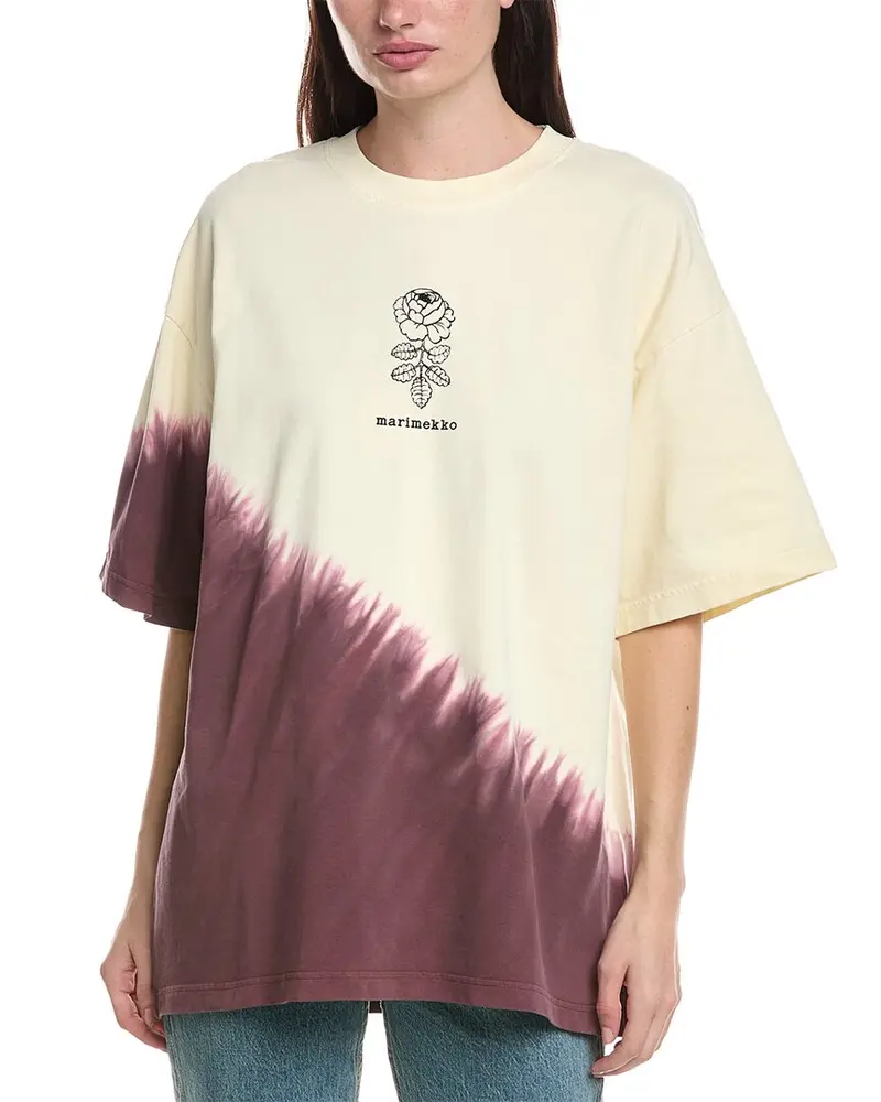 Marimekko Nopeus Vihkiruusu Placement T-Shirt 1