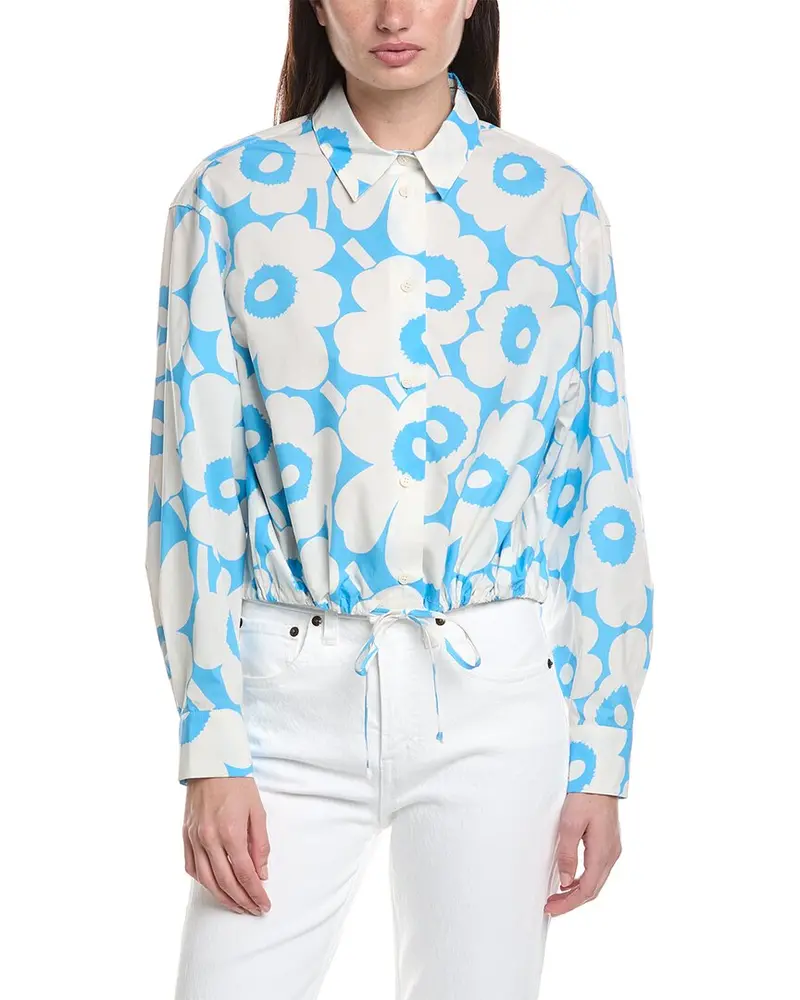 Marimekko Rypytys Unikko Button Front Shirt 1