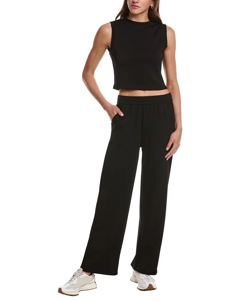Marion 29In 2Pc Crop Tank & Wide Leg Pant Lounge Set 1