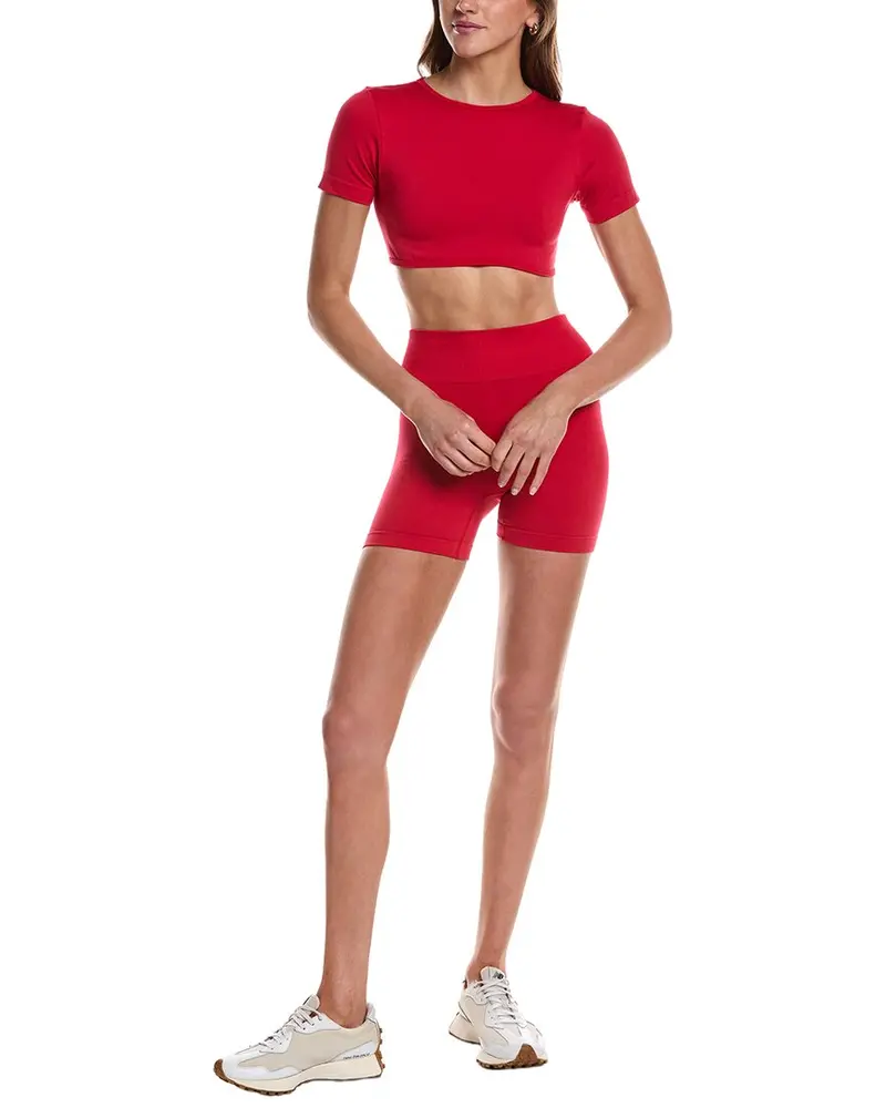 Marion 4In 2Pc Open-Back Crop Top & Short Set 1