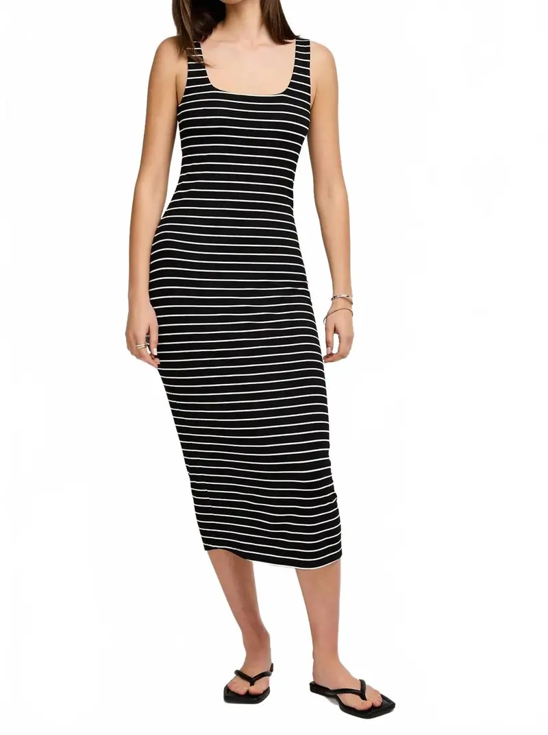 Marley Midi Dress In Black 1