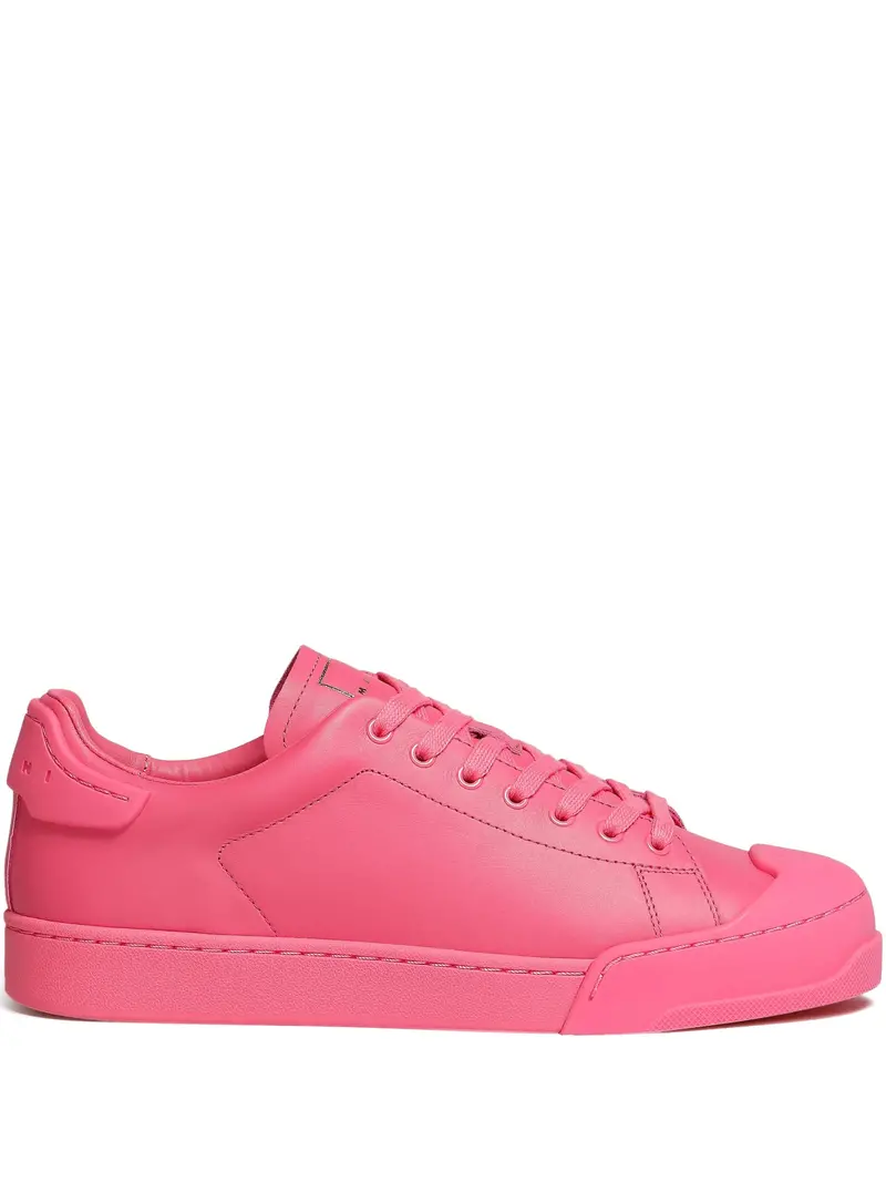 Marni Dada Bumper Low-Top Leather Sneakers - Pink 1
