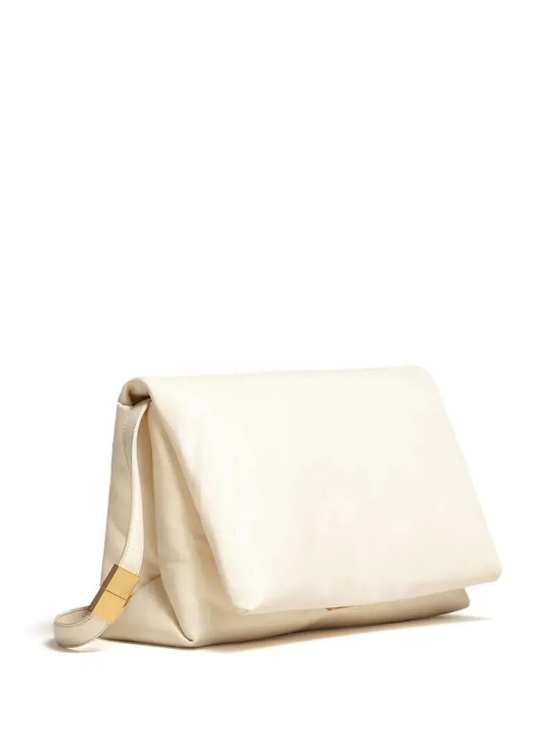 Marni Prisma Puffball Leather Shoulder Bag - Ivory 1