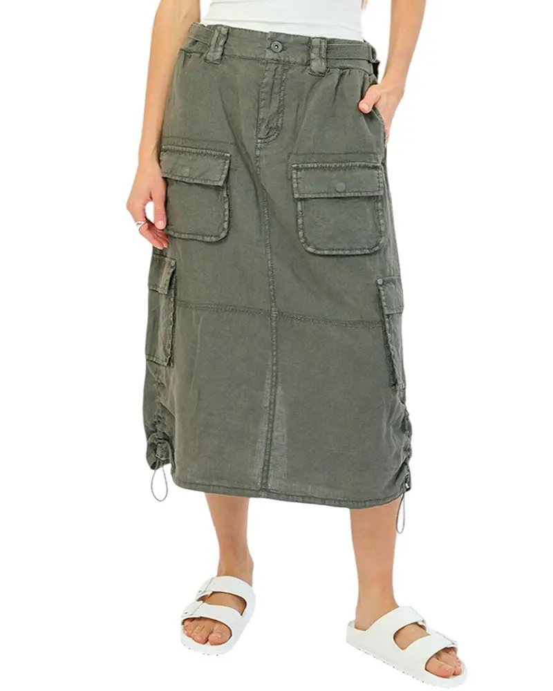 Marrakech Lilo Linen Midi Skirt 1