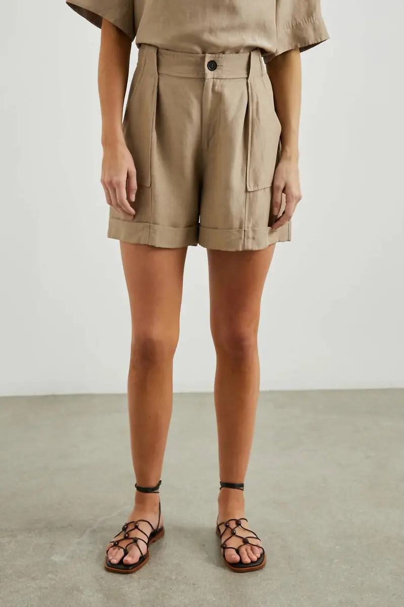 Maryam High Waist Short In Beige 1