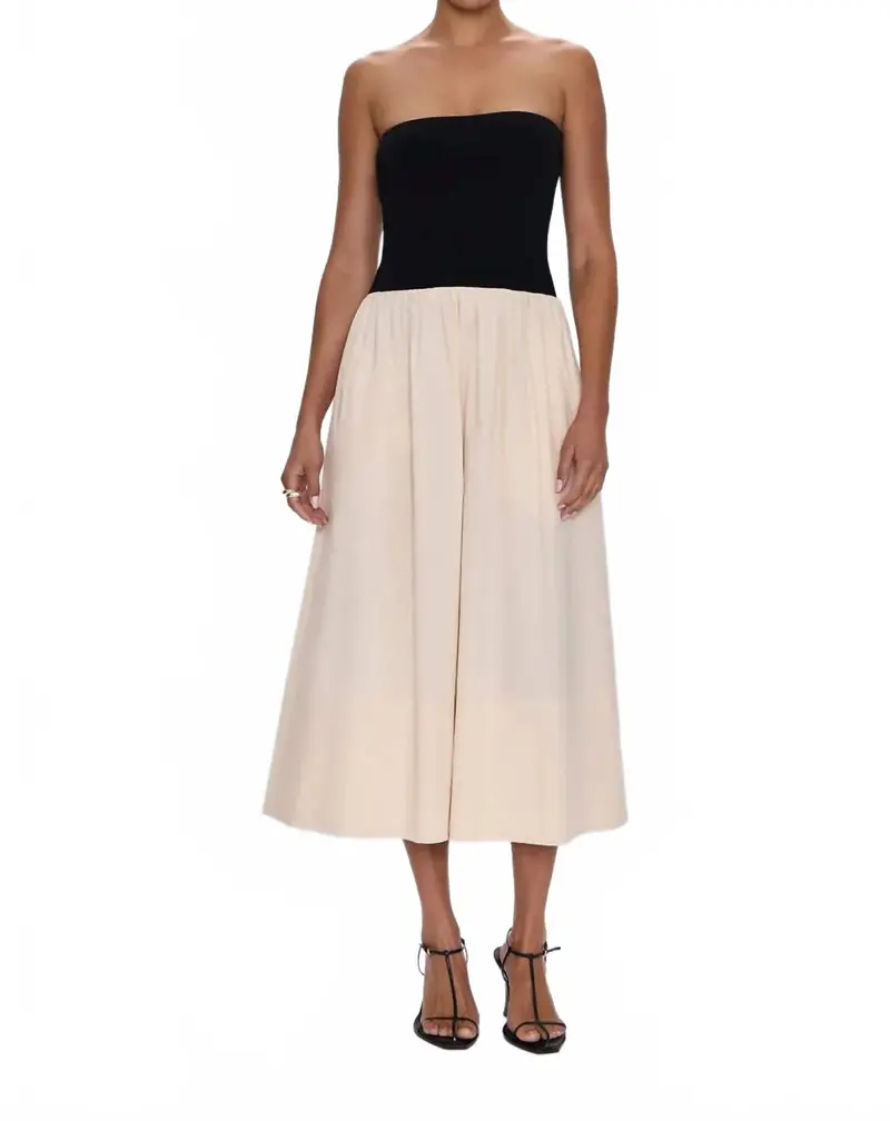 Mavo Tube Dress In Salt And Pepper 1