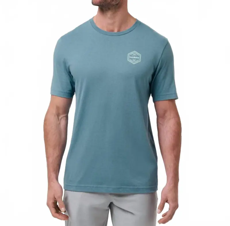 Maximum Stay Short Sleeve Tee In Captains Blue 1