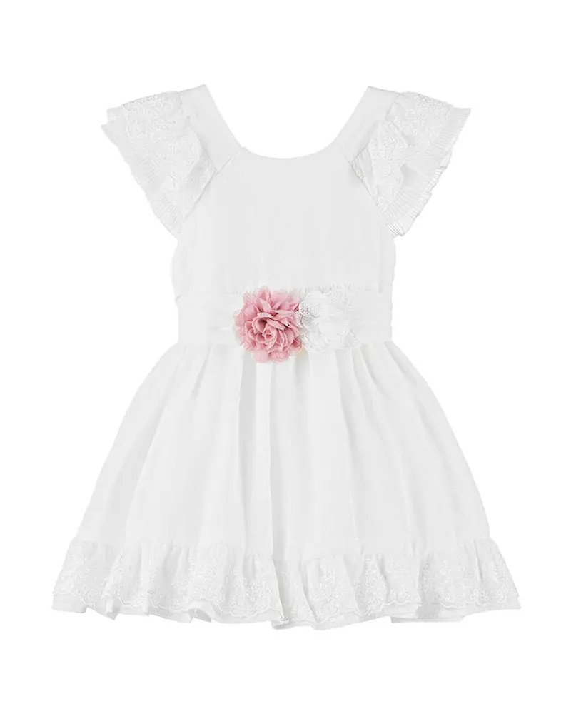Mayoral Floral Applique Summer Dress 1