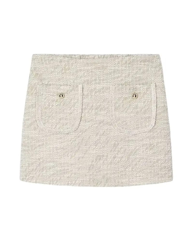 Mayoral Sand Tweed Skirt 1