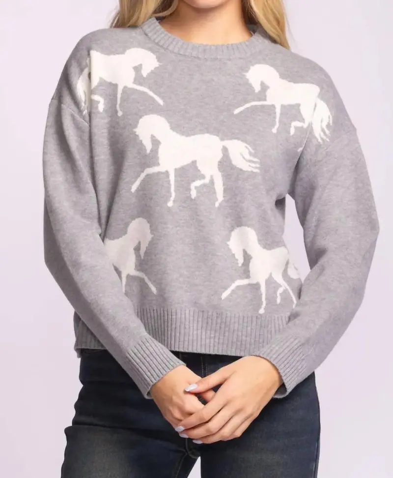Meadow Sweater In Gray 1