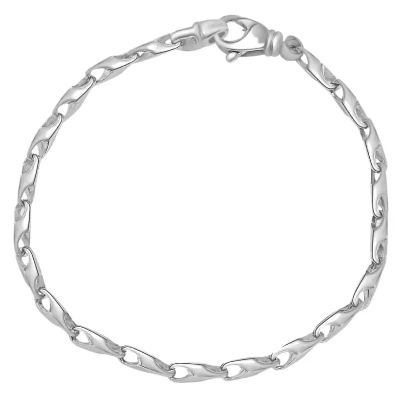 Men's 14K Gold (15Gram) Or Platinum (28Gram) 4.5Mm Link Bracelet 8.5" 1