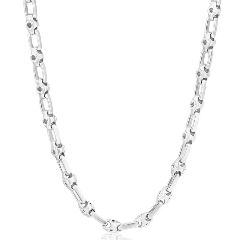 Men's 14K Gold (38Gram) Or Platinum (71Gram) 4.5Mm Link Chain Necklace 20" 1