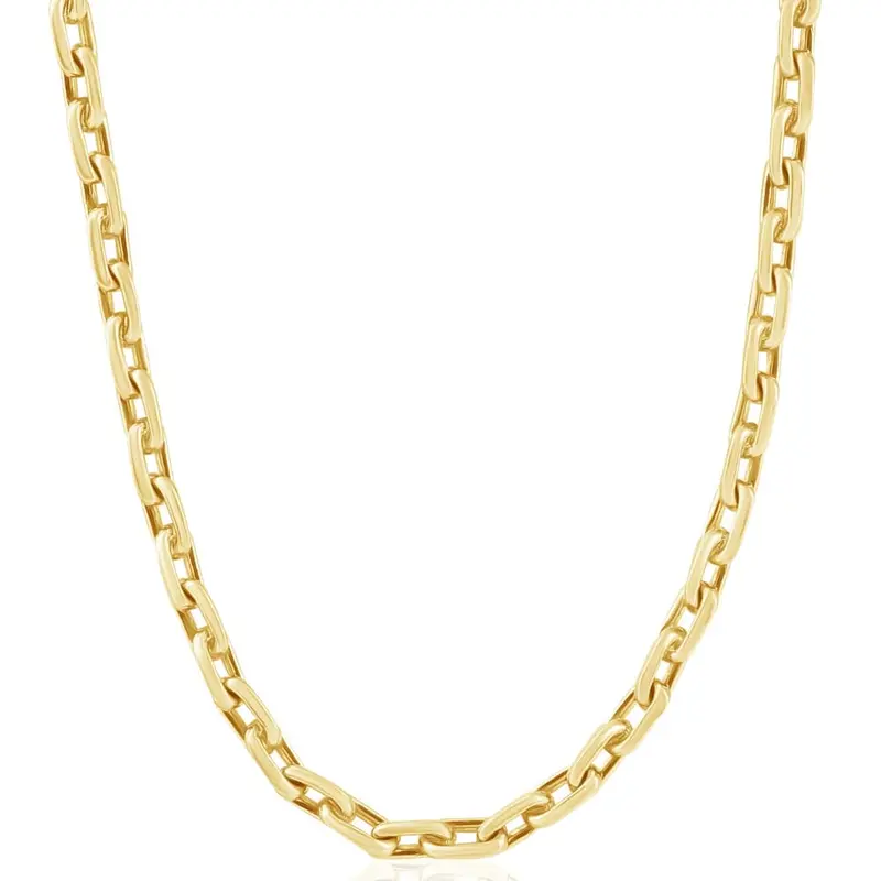 Men's 14K Gold (39Gram) Or Platinum (73Gram) 5.5Mm Link Chain Necklace 18" 1