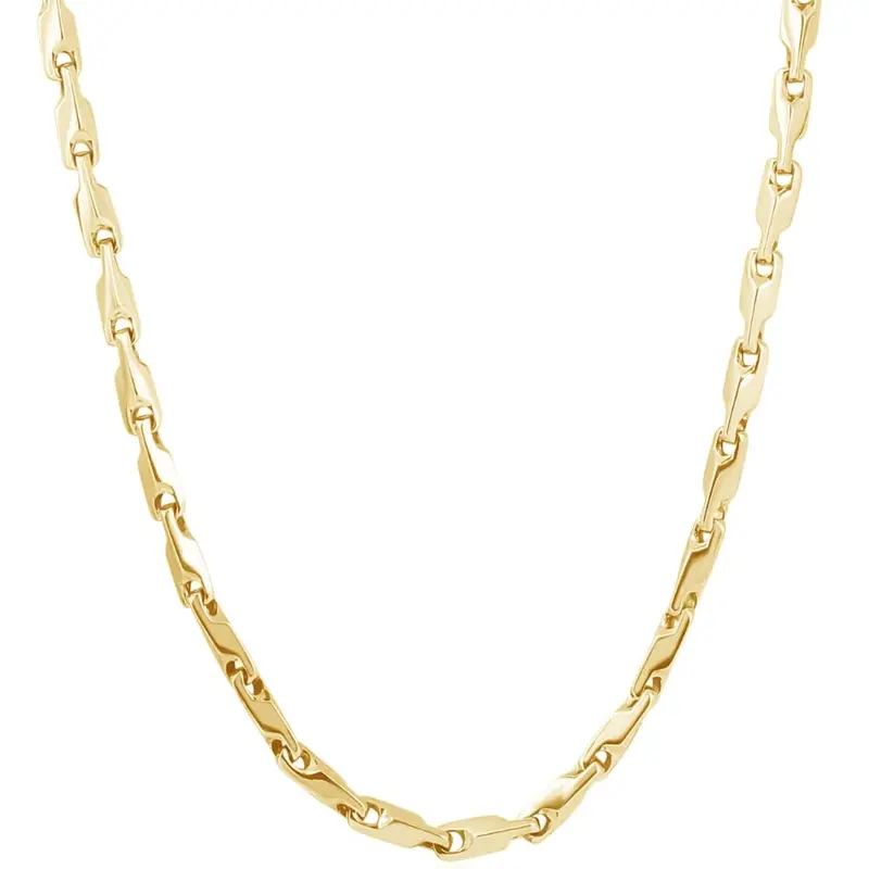 Men's 14K Gold (47Gram) Or Platinum (88Gram) 4.5Mm Link Chain Necklace 20" 1