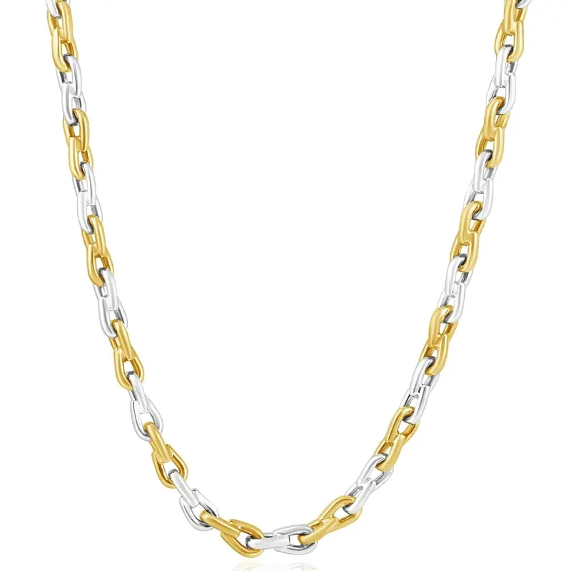 Men's 14K Gold (65Gram) Or Platinum (122Gram) 6Mm Link Chain Necklace 20" 1