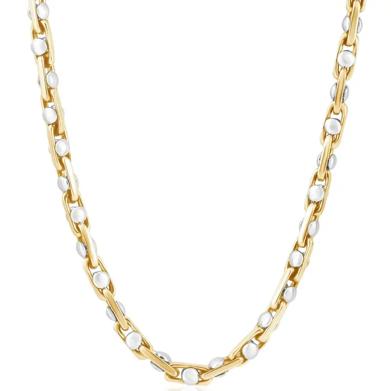 Men's 14K Gold (85Gram) Or Platinum (159Gram) 5.5Mm Link Chain Necklace 20" 1