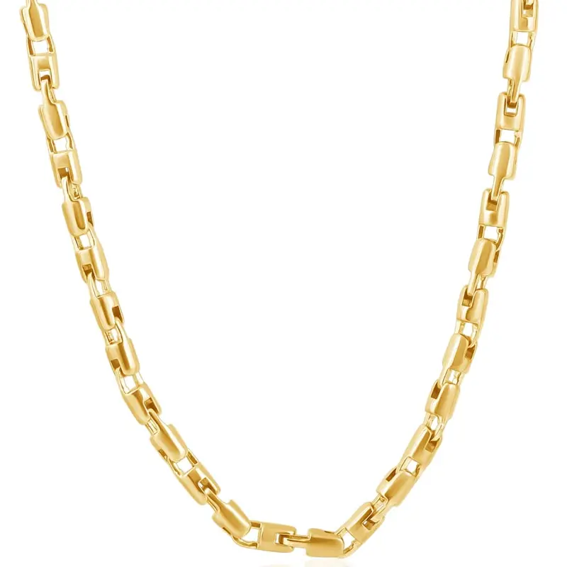 Men's 14K Gold (95Gram) Or Platinum (157Gram) 5.5Mm Link Byzantine Chain Necklace 22" 1