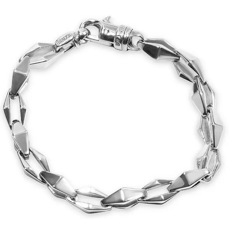 Men's 39 Gram Solid Silver Bracelet 8.5" Size: Large 1