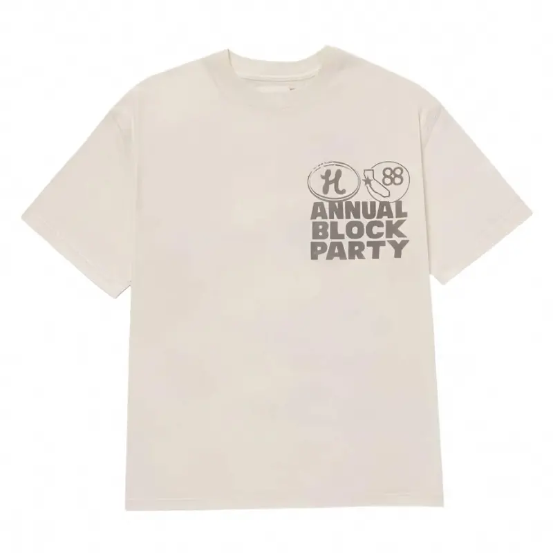 Men's Annual Block Party Tee In Bone 1
