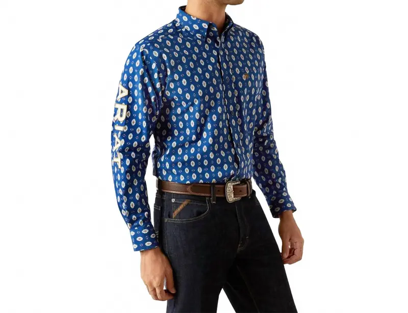 Men's Casual Series Team Shirt In Navy/White 1