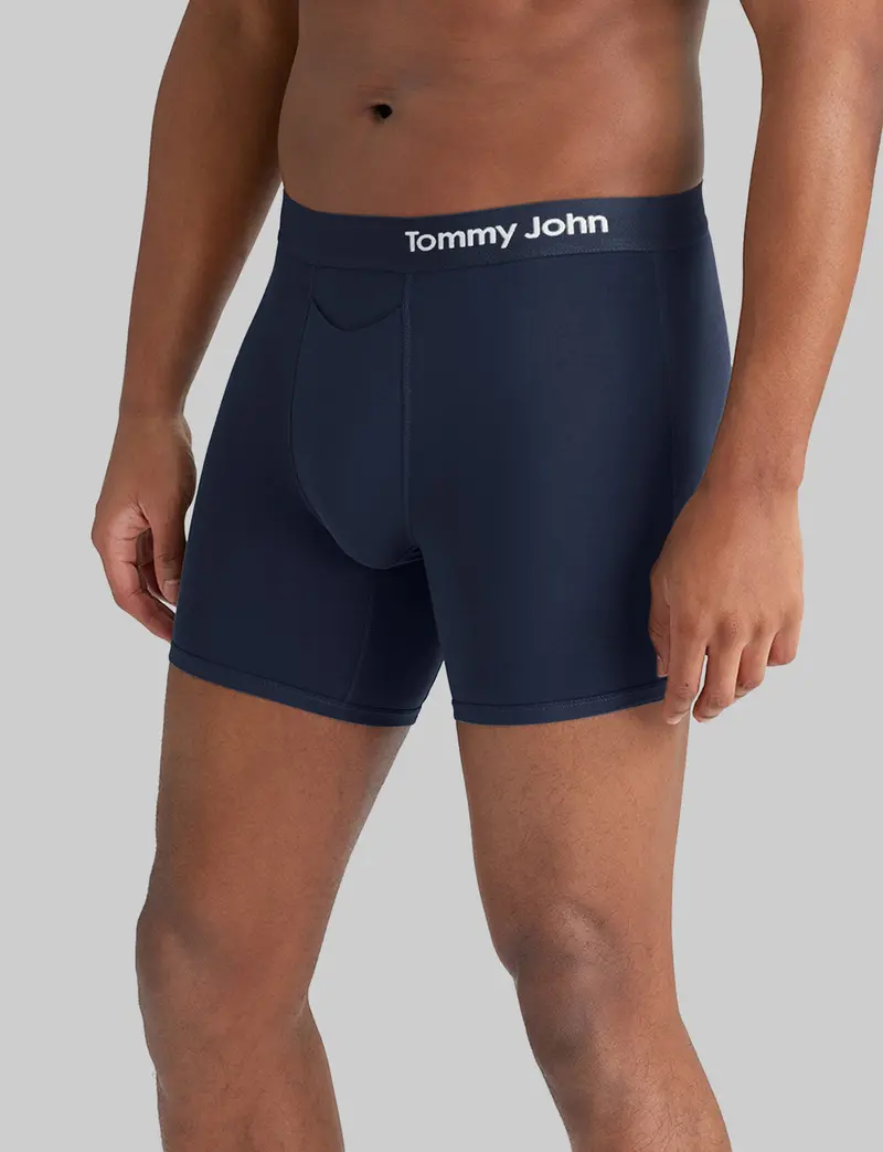 Men's Cool Cotton Mid-Length Boxer Brief 6" 1