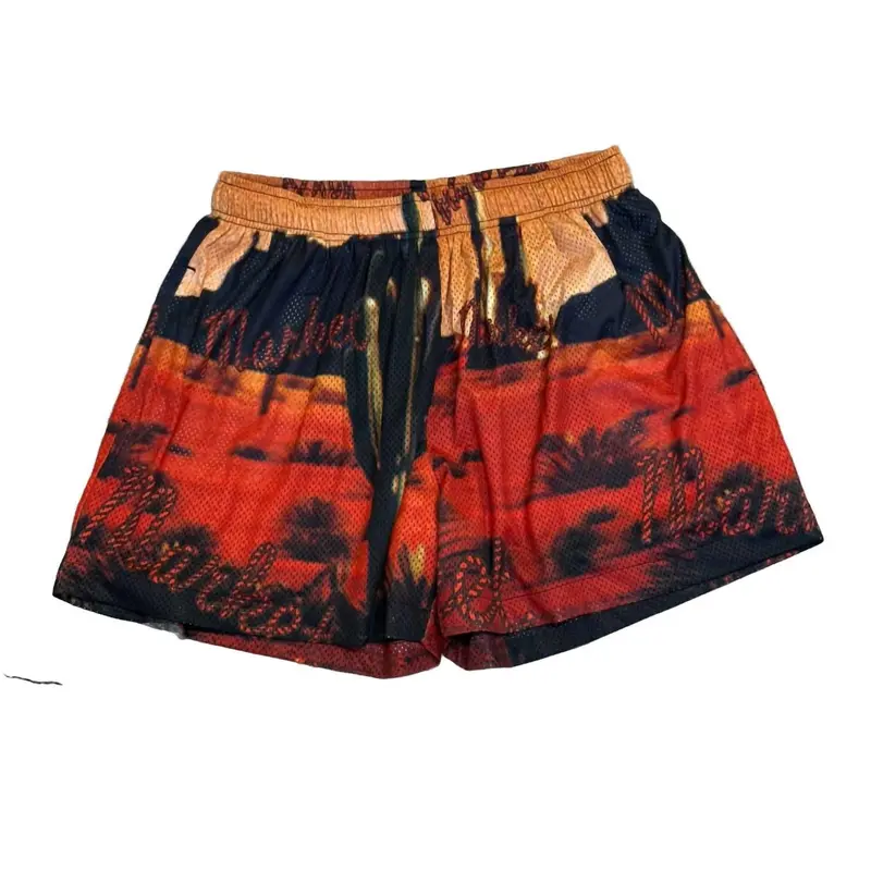 Men's Desert League Mesh Shorts In Orange 1