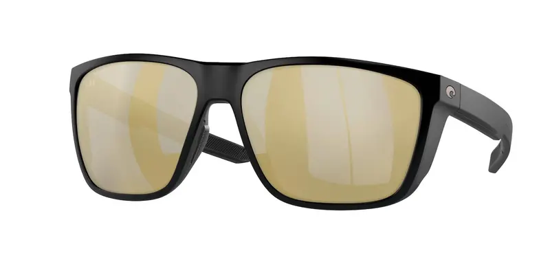 Men's Ferg Xl Square Polarized Sunglasses In Matte Black/Sunrise Silver Mirror 1