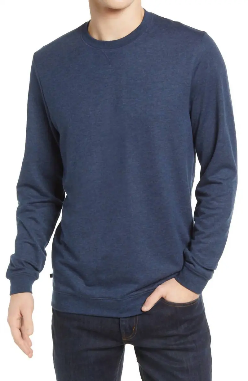 Men's Fink 2.0 Pullover Top In Heather Blue 1