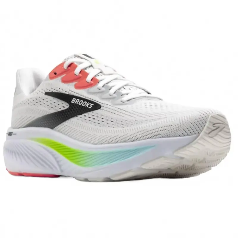 Men's Ghost 17 Shoe In White/Pink Clay/Gecko 1