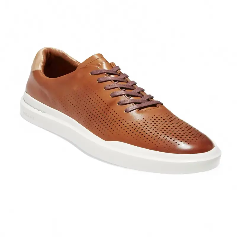 Men's Grandpro Rally Shoe In British Tan/Ivory 1