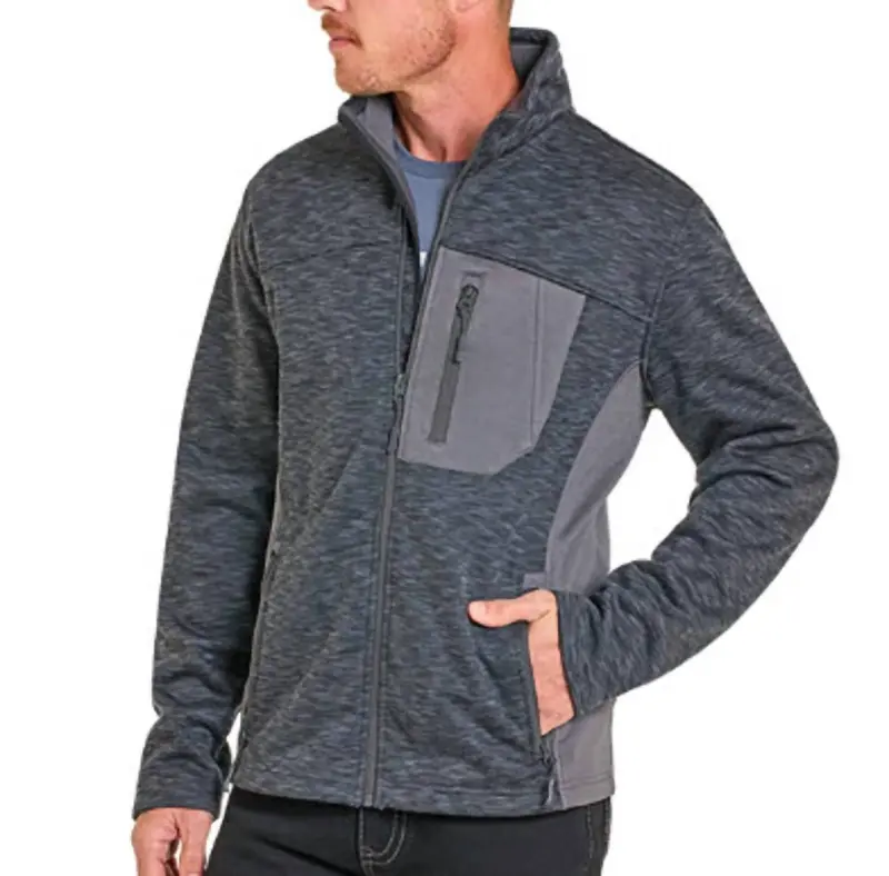 Men's Heathered Knit Torrington Coat In Charcoal 1