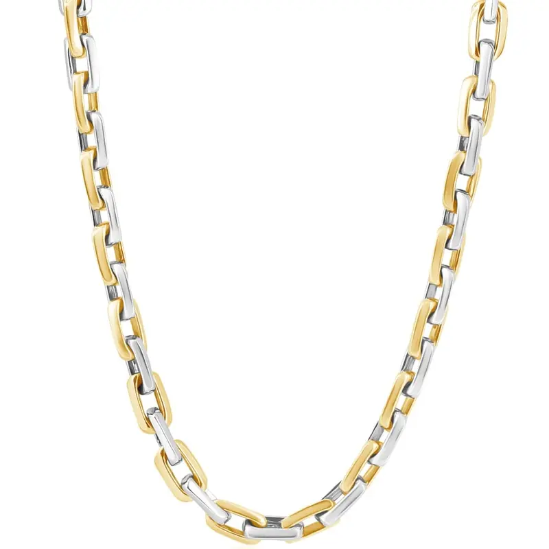 Men's Heavy Round 14K Gold (140Gram) Or Platinum (263Gram) 8Mm Link Chain Necklace 22" 1