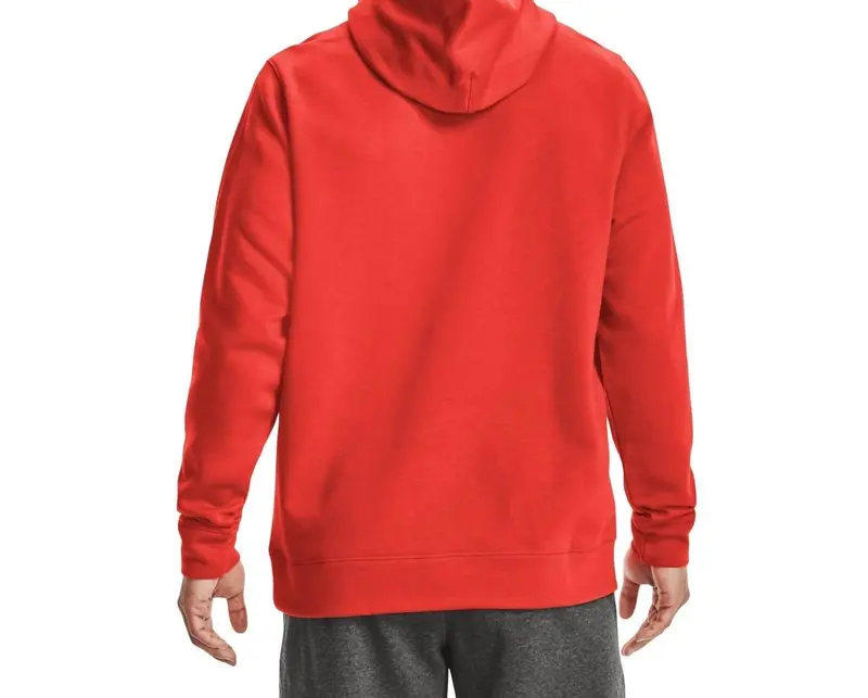 Men's Hustle Fleece Hoody In Dark Orange 2