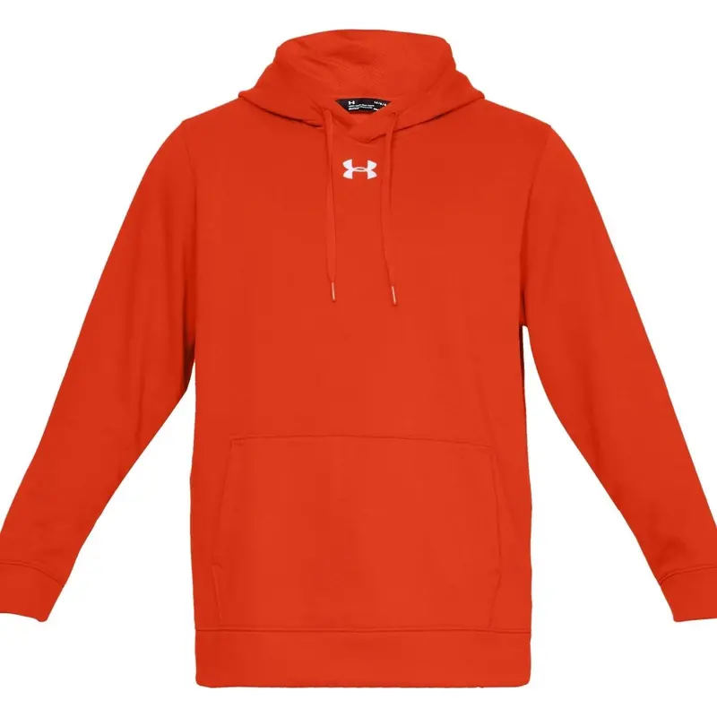 Men's Hustle Fleece Hoody In Dark Orange 3