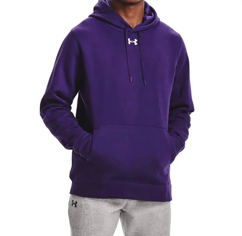 Men's Hustle Fleece Hoody In Purple 1